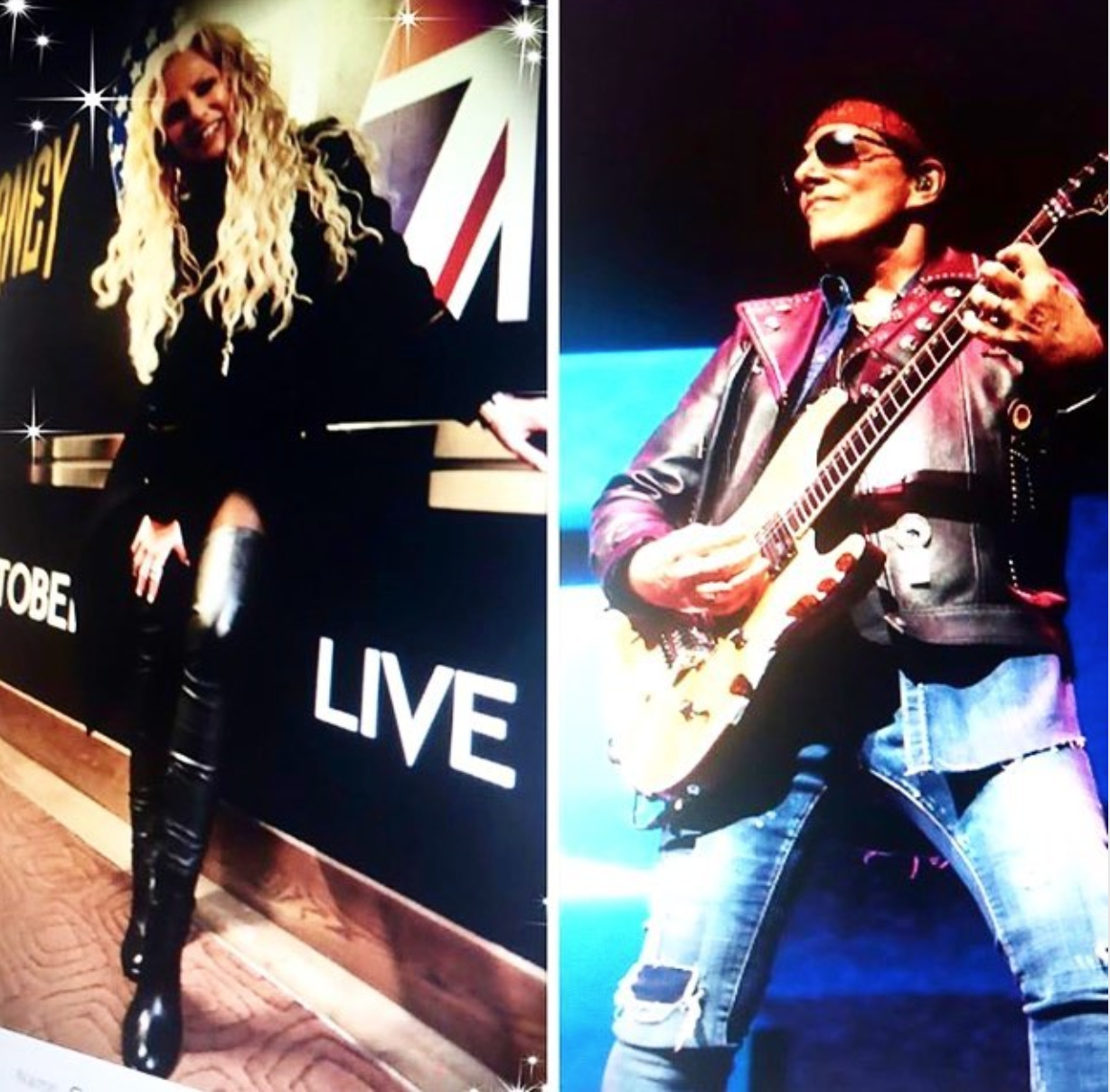 Neal Schon and Michaele Schon Looking Good Top of the World